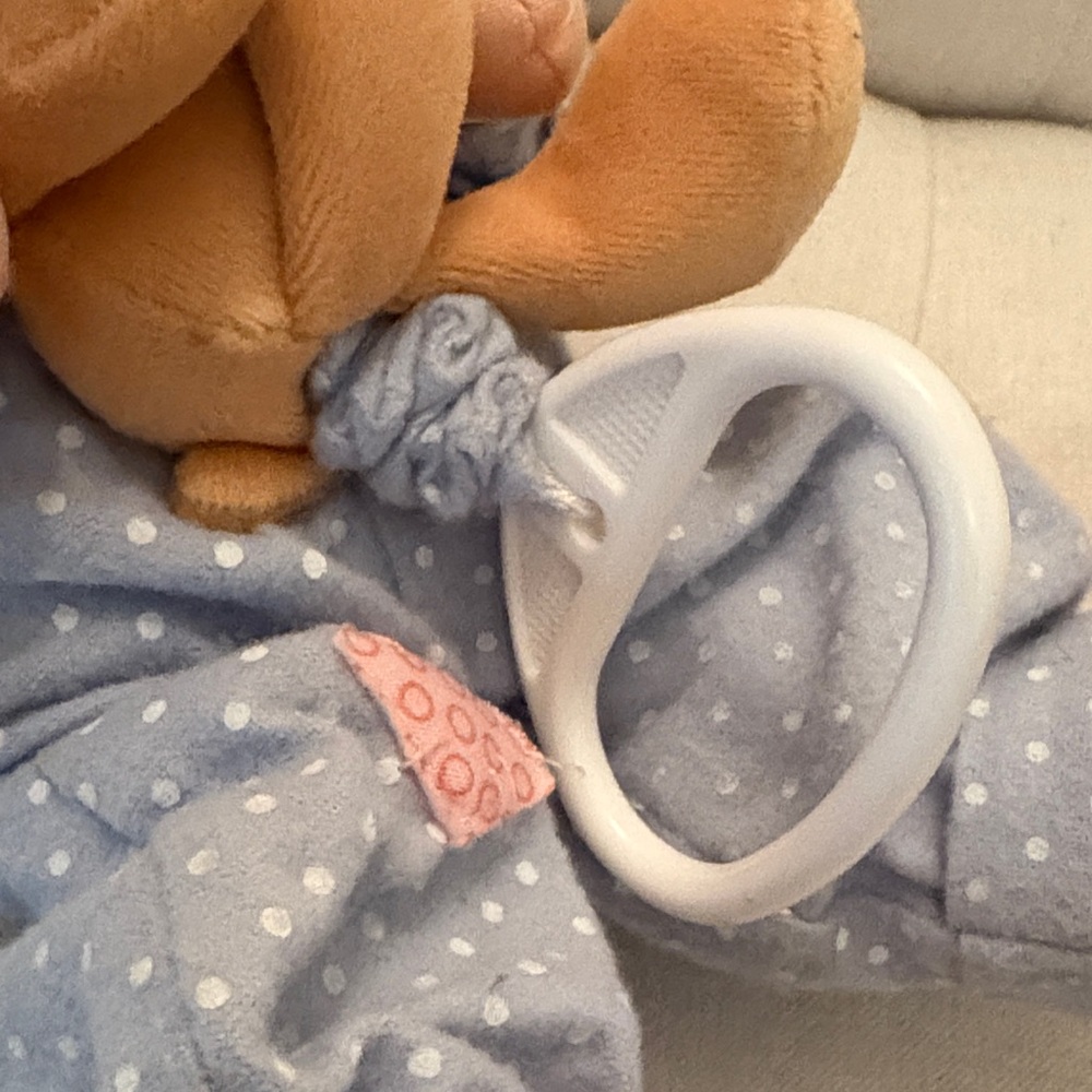 Vintage Precious Moments Musical Plush Baby Doll with BrownTeddy 12” - Picture 8 of 8